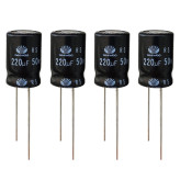 خازن 220 میکروفاراد 50 ولت دوو مدل SK-22050 بسته 4 عددی